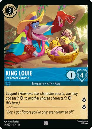Image of King Louie - Ice Cream Virtuoso (141/204) - Hyperia City Cold Foil
