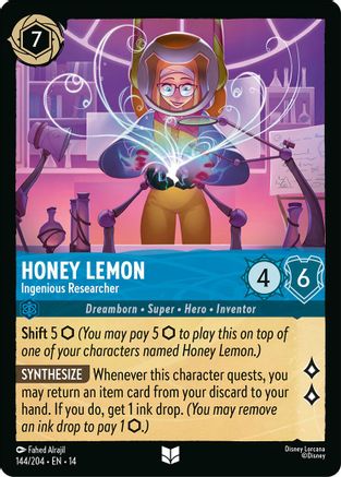 Image of Honey Lemon - Ingenious Researcher (144/204) - Hyperia City Cold Foil