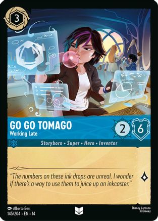 Image of Go Go Tomago - Working Late (145/204) - Hyperia City Cold Foil
