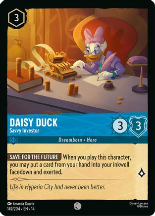 Image of Daisy Duck - Savvy Investor (149/204) - Hyperia City Cold Foil