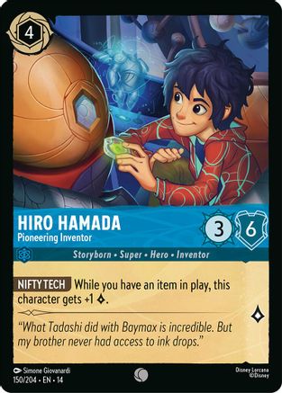 Image of Hiro Hamada - Pioneering Inventor (150/204) - Hyperia City Cold Foil