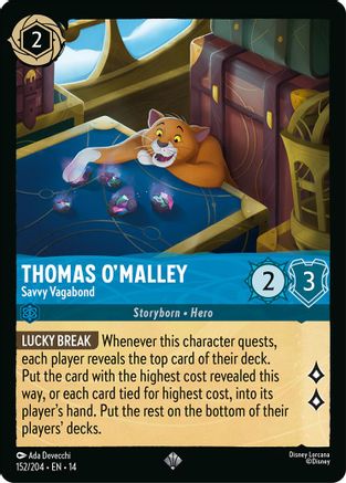 Image of Thomas O'Malley - Savvy Vagabond (152/204) - Hyperia City Cold Foil
