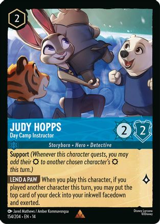 Image of Judy Hopps - Day Camp Instructor (154/204) - Hyperia City Cold Foil