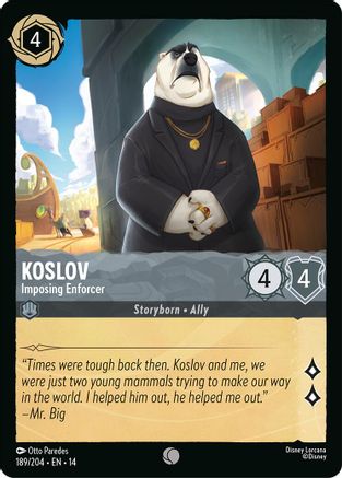 Image of Koslov - Imposing Enforcer (189/204) - Hyperia City Cold Foil