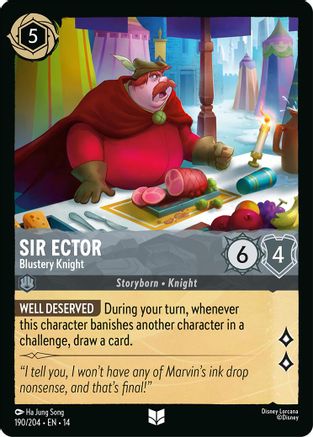 Image of Sir Ector - Blustery Knight (190/204) - Hyperia City
