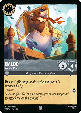 Image of Baloo - Freight Pilot (191/204) - Hyperia City Cold Foil