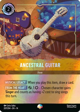 Image of Ancestral Guitar (Epic) (207/204) - Hyperia City Holofoil