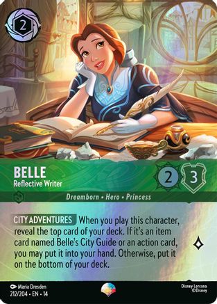 Image of Belle - Reflective Writer (Epic) (212/204) - Hyperia City Holofoil