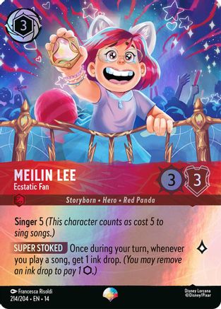 Image of Meilin Lee - Ecstatic Fan (Epic) (214/204) - Hyperia City Holofoil