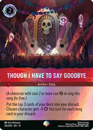 Image of Though I Have to Say Goodbye (Epic) (216/204) - Hyperia City Holofoil
