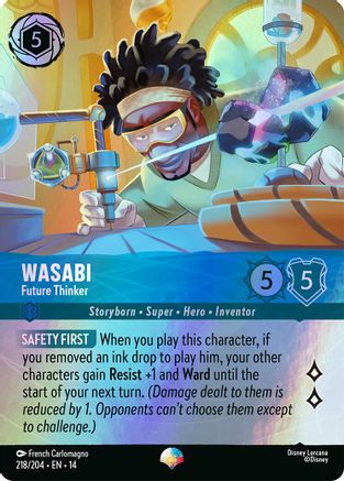 Image of Wasabi - Future Thinker (Epic) (218/204) - Hyperia City Holofoil