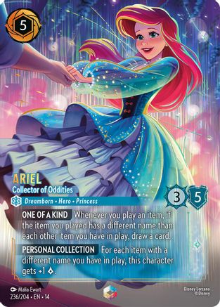 Image of Ariel - Collector of Oddities (Enchanted) (236/204) - Hyperia City Holofoil
