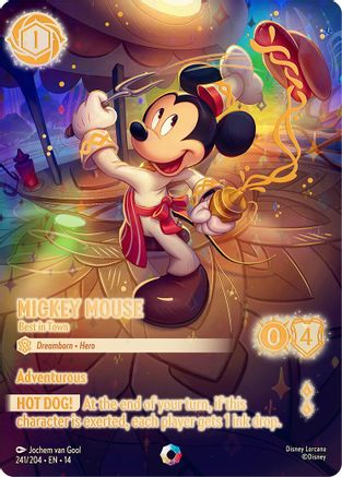 Image of Mickey Mouse - Best in Town (Iconic) (241/204) - Hyperia City Holofoil