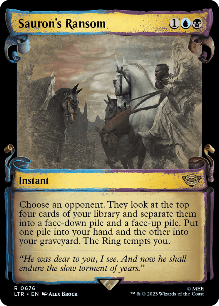 Image of Sauron's Ransom (Showcase Scrolls) (LTR-676) - The Lord of the Rings: Tales of Middle-earth: (Showcase) Foil
