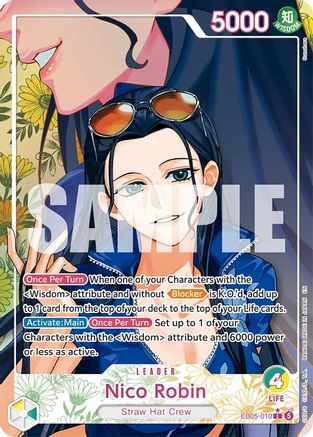 Image of Nico Robin (010) (Alternate Art) (EB05-010) - Extra Booster: One Piece Heroine's Edition Vol. 2 Foil