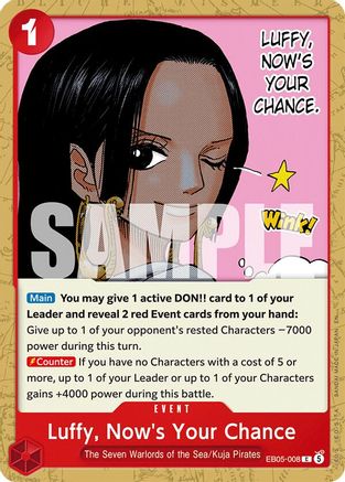 Image of Luffy, Now's Your Chance (EB05-008) - Extra Booster: One Piece Heroine's Edition Vol. 2
