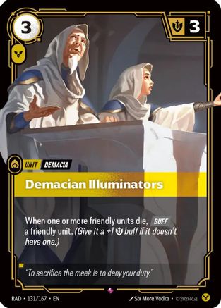 Image of Demacian Illuminators (131/167) - Radiance Foil