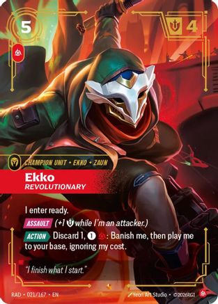 Image of Ekko, Revolutionary (021/167) - Radiance Foil