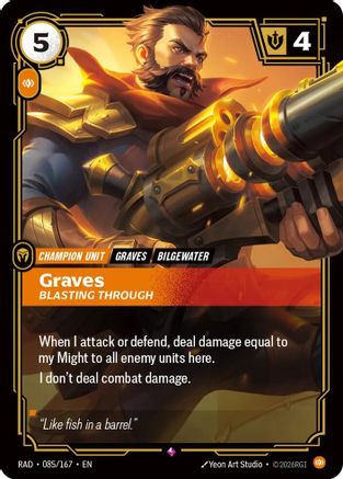 Image of Graves, Blasting Through (085/167) - Radiance Foil