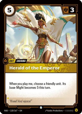 Image of Herald of the Emperor (118/167) - Radiance