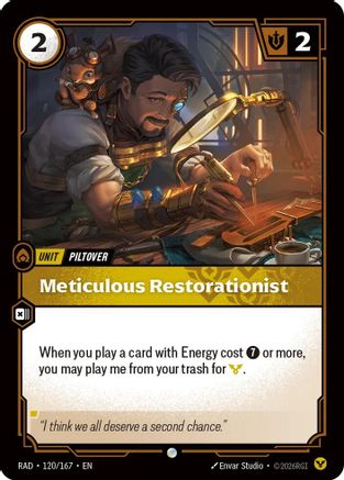Image of Meticulous Restorationist (120/167) - Radiance
