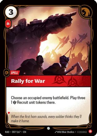 Image of Rally for War (007/167) - Radiance