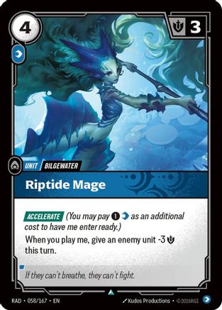 Image of Riptide Mage (058/167) - Radiance Foil