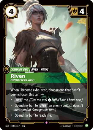 Image of Riven, Broken Blade (043/167) - Radiance Foil