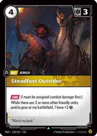 Image of Steadfast Outrider (128/167) - Radiance