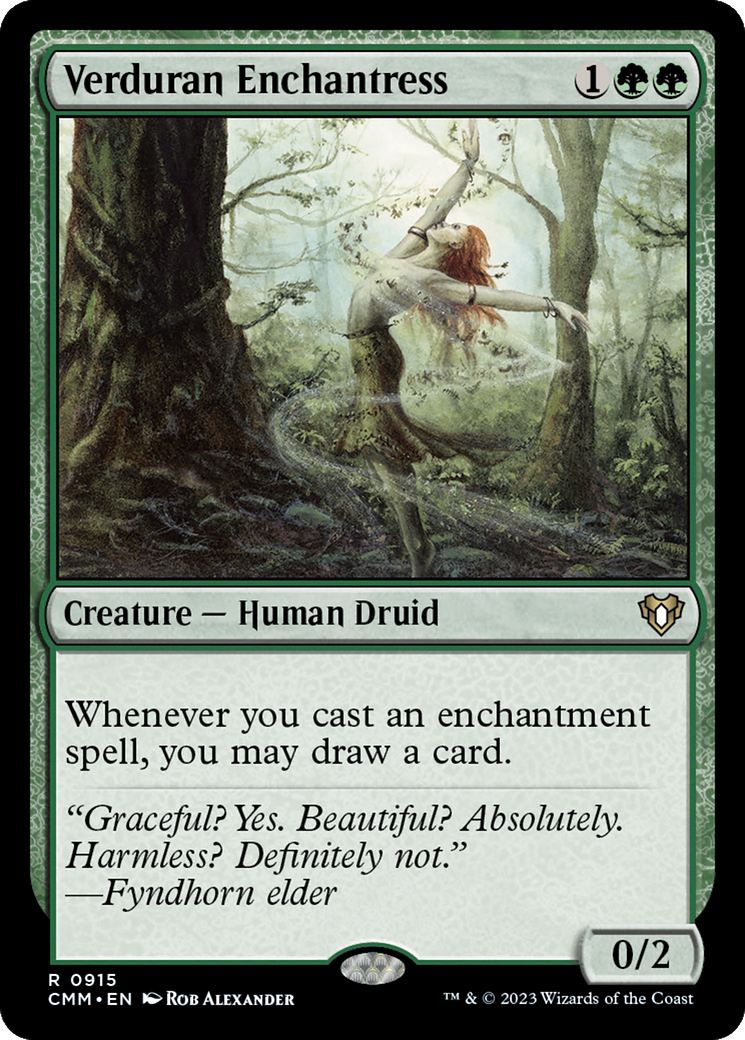 Image of Verduran Enchantress (CMM-915) - Commander Masters
