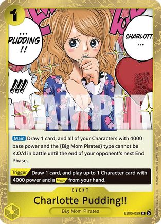 Image of Charlotte Pudding!! (EB05-059) - Extra Booster: One Piece Heroines Edition Vol. 2 Foil