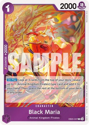 Image of Black Maria (Alternate Art) (EB05-037) - Extra Booster: One Piece Heroines Edition Vol. 2 Foil