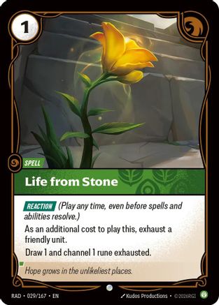 Image of Life from Stone (029/167) - Radiance Foil
