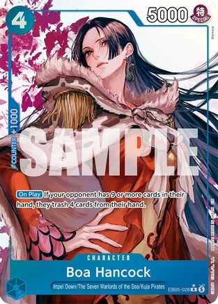 Image of Boa Hancock (028) (Alternate Art) (EB05-028) - Extra Booster: One Piece Heroines Edition Vol. 2 Foil