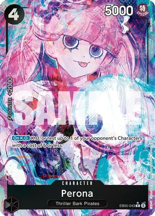 Image of Perona (Alternate Art) (EB05-043) - Extra Booster: One Piece Heroines Edition Vol. 2 Foil