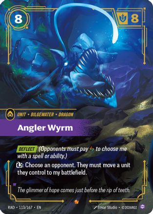 Image of Angler Wyrm (113/167) - Radiance Foil