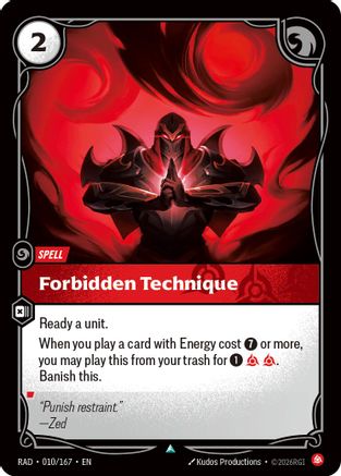 Image of Forbidden Technique (010/167) - Radiance Foil
