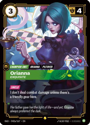 Image of Orianna, Exquisite (Alternate Art) (042a/167) - Radiance Foil