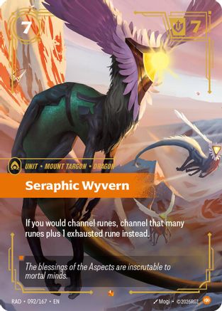 Image of Seraphic Wyvern (092/167) - Radiance Foil