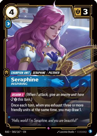 Image of Seraphine, Inspiring (065/167) - Radiance Foil