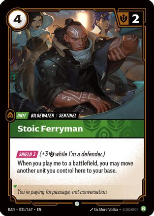 Image of Stoic Ferryman (031/167) - Radiance Foil