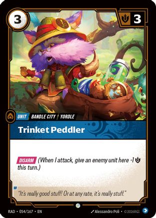 Image of Trinket Peddler (054/167) - Radiance Foil