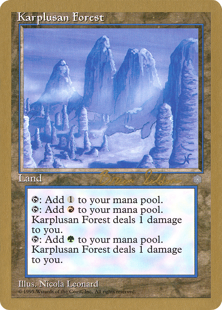 Image of Karplusan Forest - 1998 Brian Selden (ICE) (WCD-) - World Championship Decks 1998
