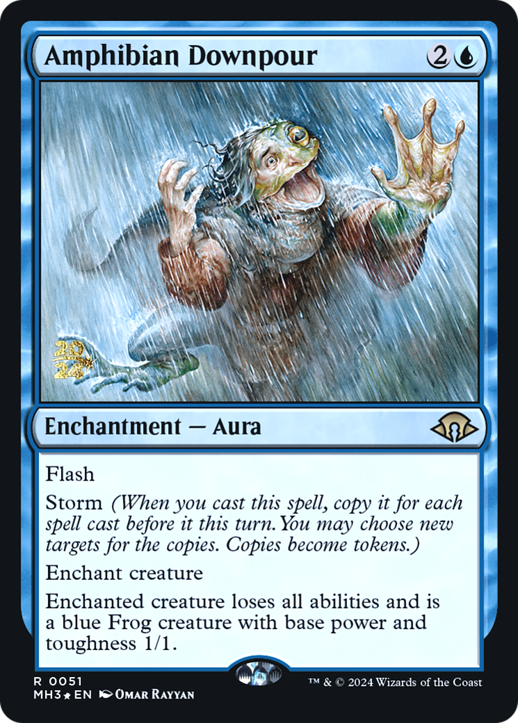 Image of Amphibian Downpour (PRE-051) - Modern Horizons 3 Promos Foil