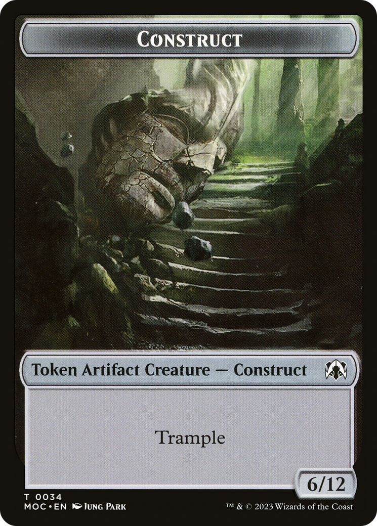 Image of Construct (TMOC-034) - March of the Machine Commander Tokens