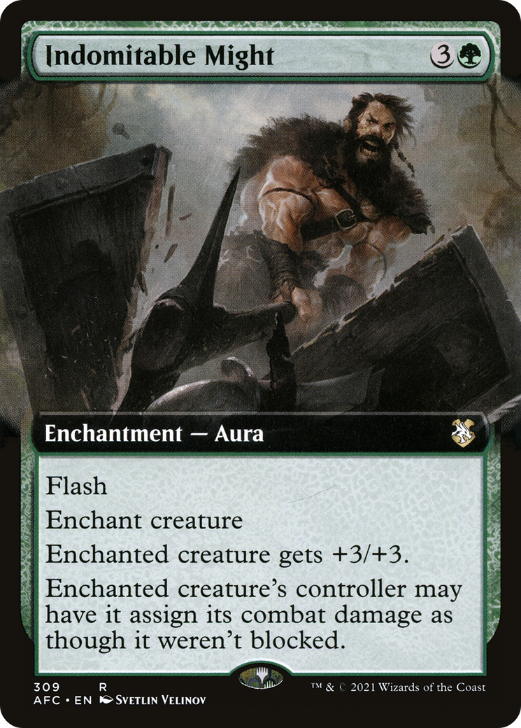 Image of Indomitable Might (Extended Art) (AFC-309) - Forgotten Realms Commander: (Extended Art)