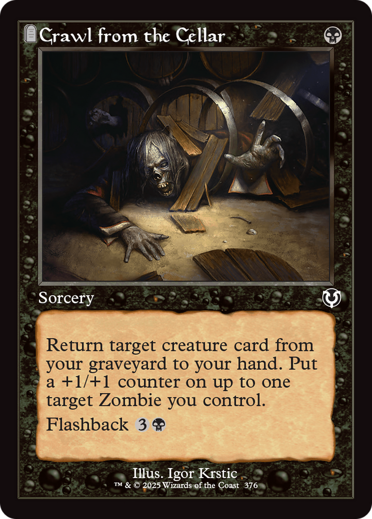Image of Crawl from the Cellar (Retro Frame) (INR-376) - Innistrad Remastered: (tombstone)