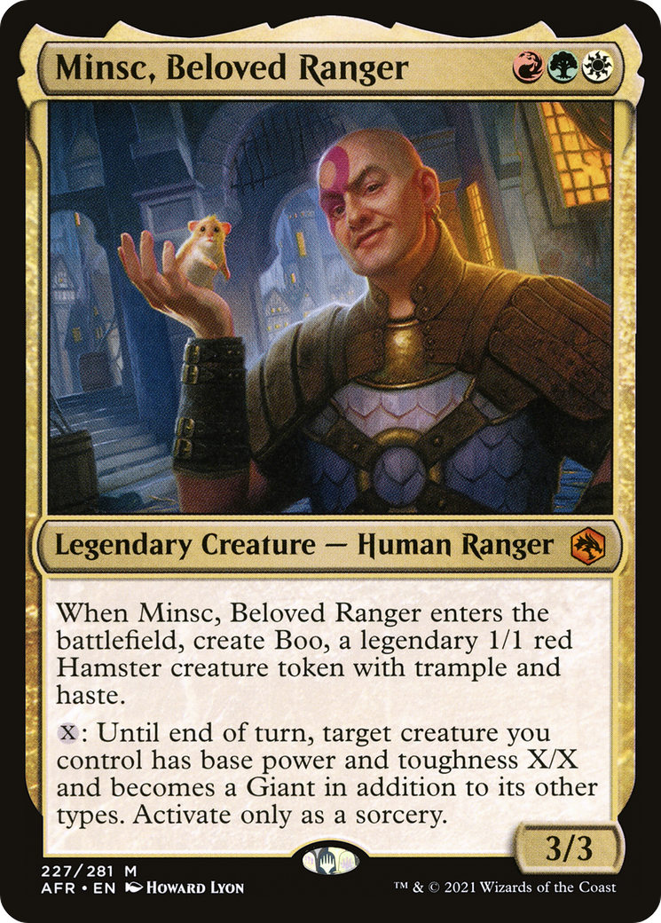 Image of Minsc, Beloved Ranger (AFR-227) - Adventures in the Forgotten Realms Foil