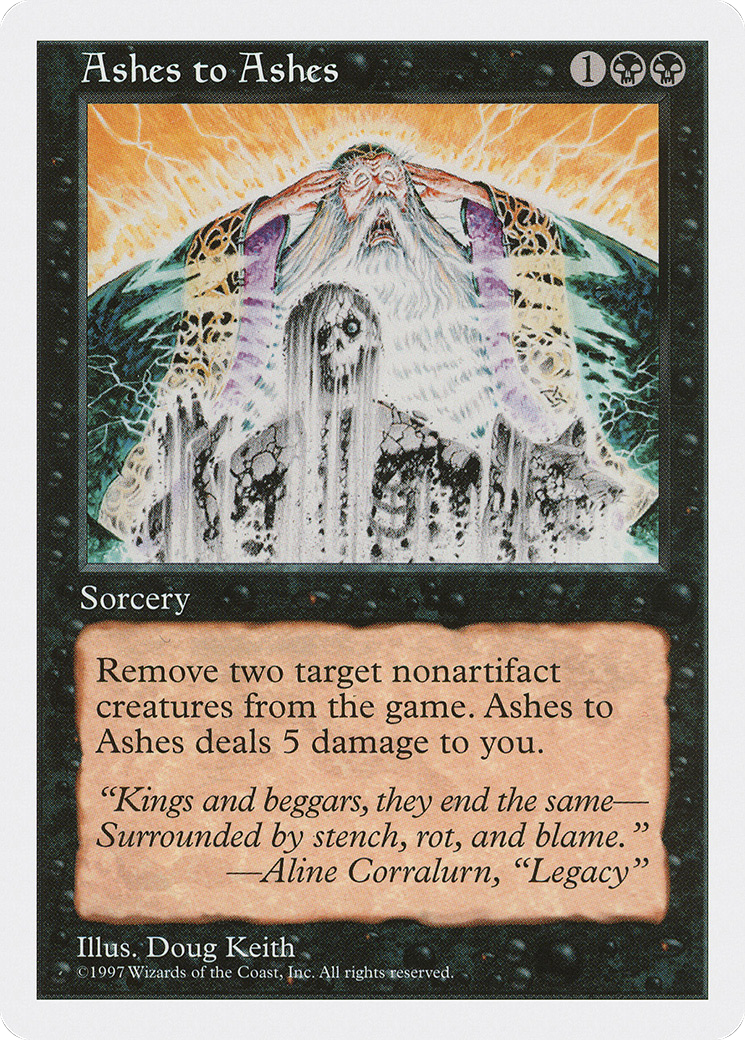 Image of Ashes to Ashes (5ED-141) - Fifth Edition