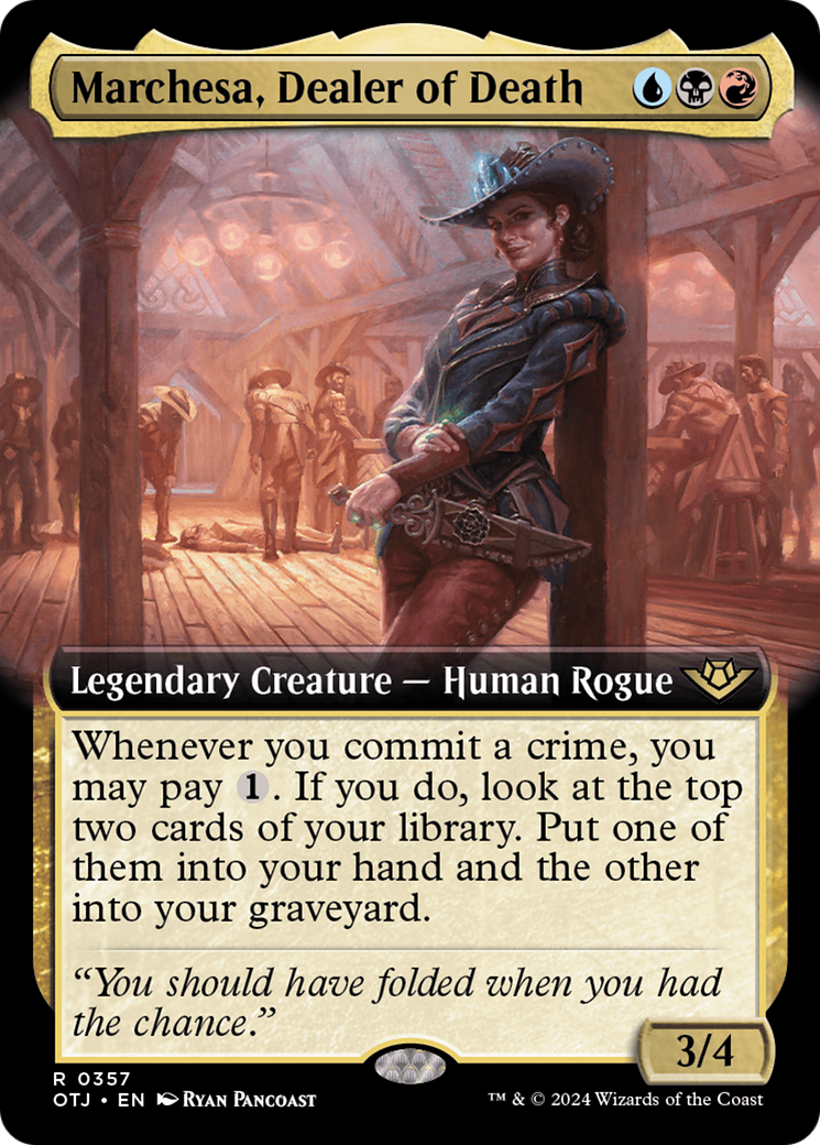 Image of Marchesa, Dealer of Death (Extended Art) (OTJ-357) - Outlaws of Thunder Junction: (Extended Art)